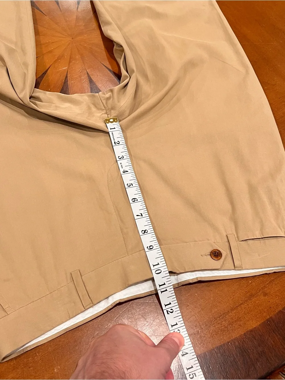 Polo Ralph Lauren Men’s Premium Silk/Cotton Flat Front Trousers Khaki 32x32 Pant